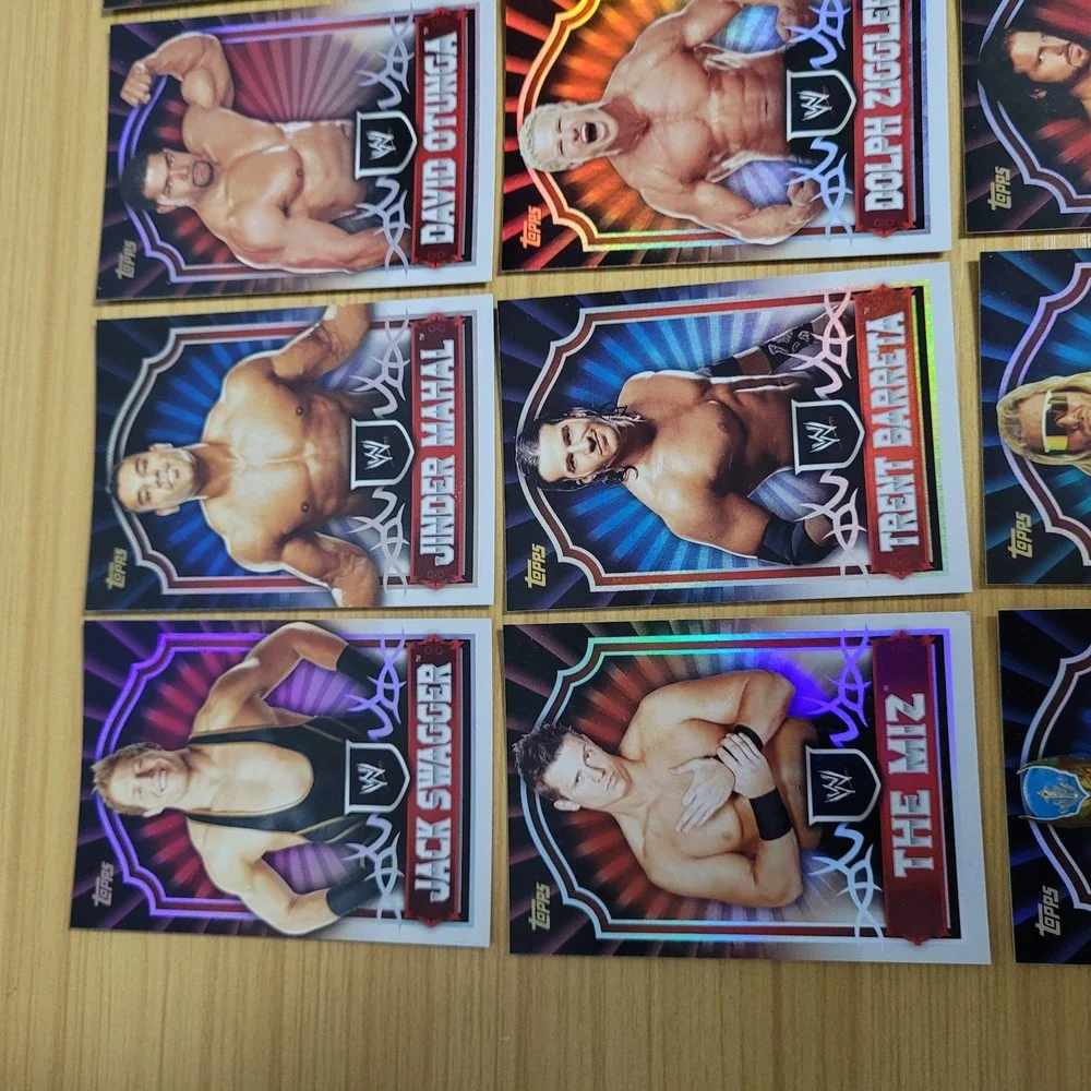 2011 Topps WWE Wrestling Cards Lot Bundle Punk Undertaker Bella Twins Foil Set